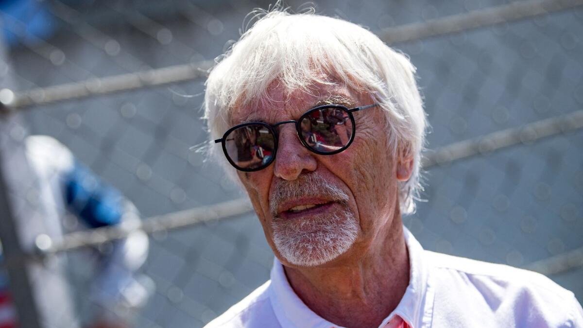 Former F1 boss Bernie Ecclestone. (AFP)