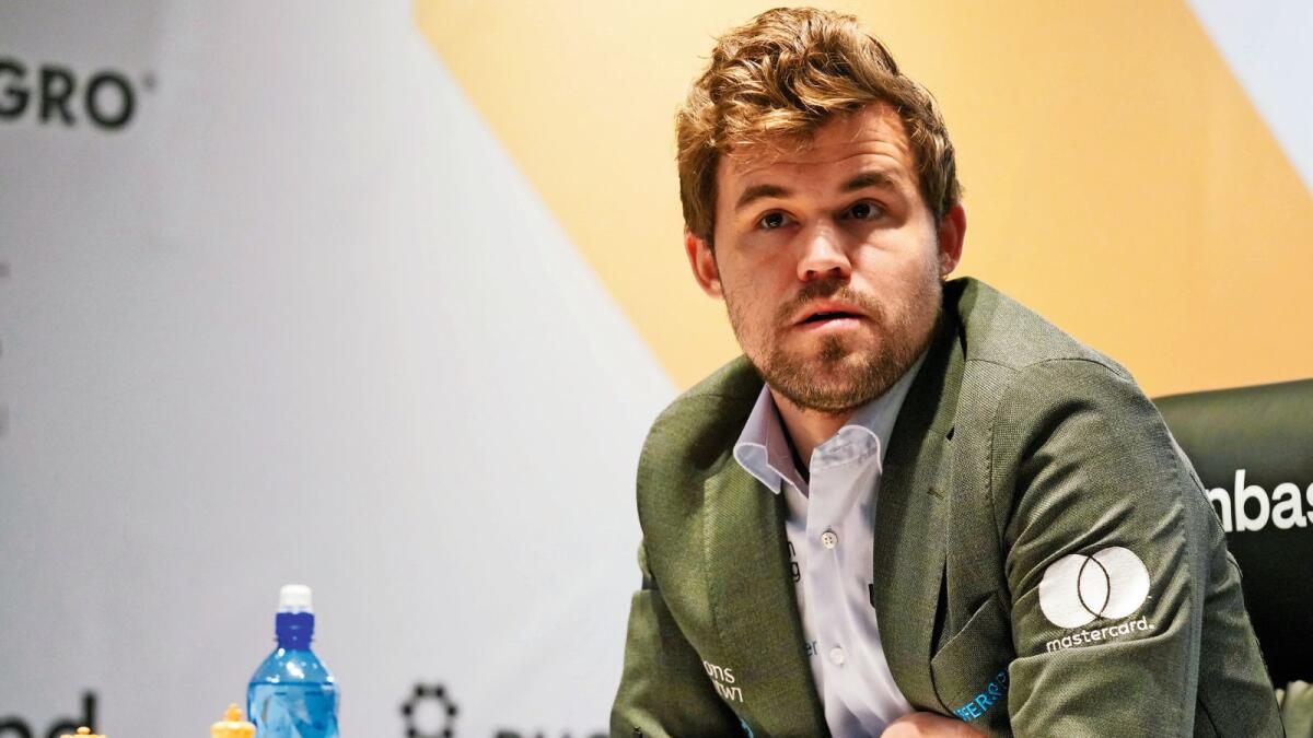 Magnus Carlsen. — AP