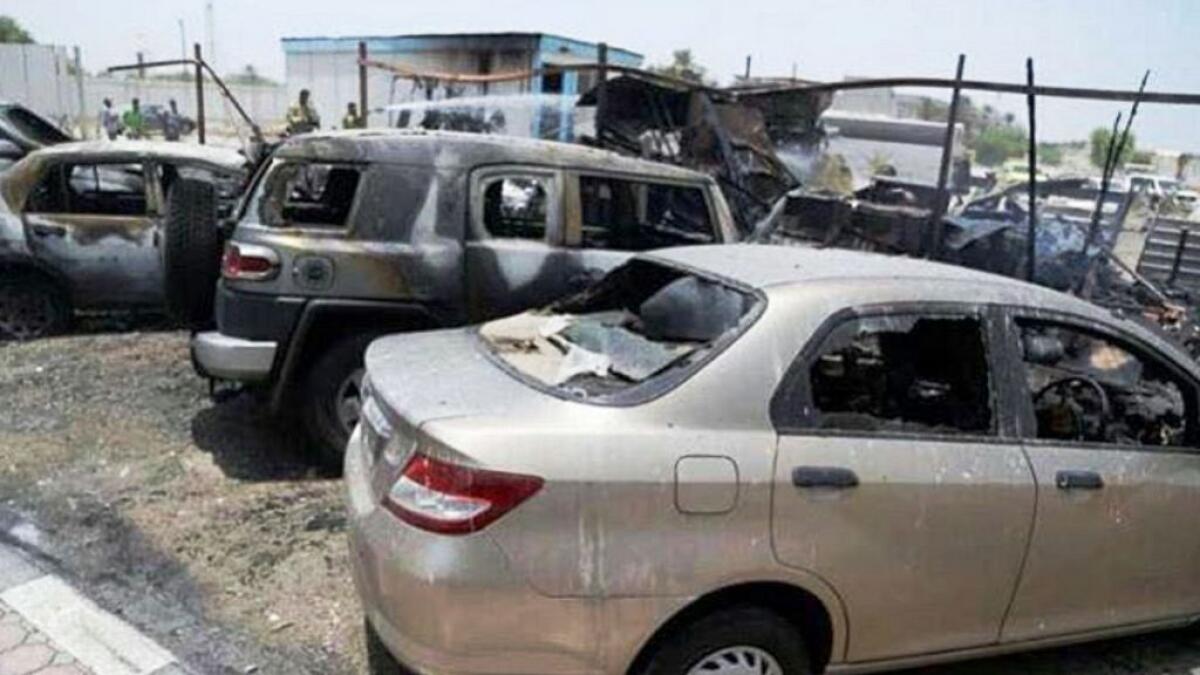 Cars, portacabin destroyed in Ras Al Khaimah fire