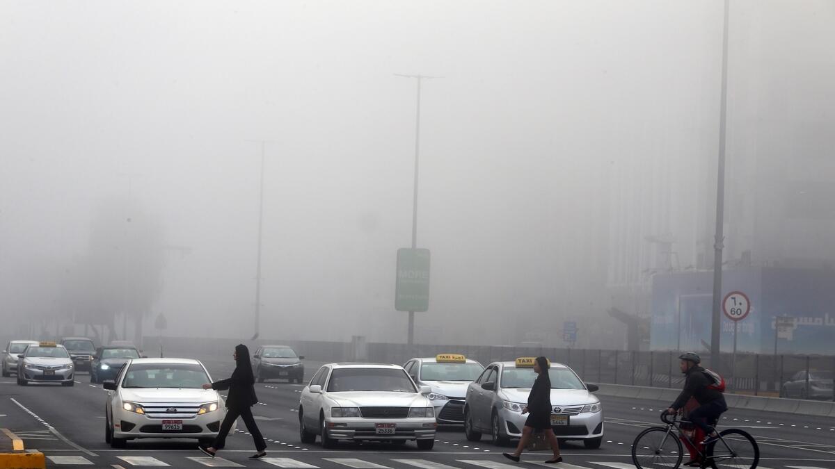 Abu Dhabi and Dubai Police urged drivers to maintain a safe distance between vehicles.- Photo By Ryan Lim