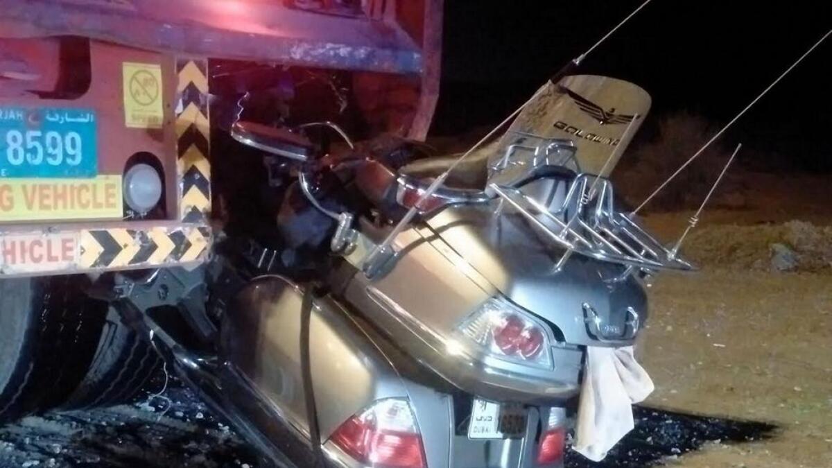 Emirati motorcyclist killed on Umm Al Quwain road