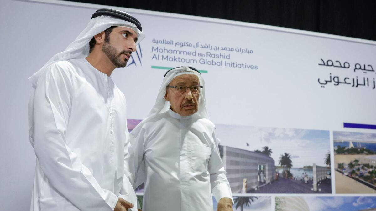 Sheikh Hamdan and Abdul Rahim Al Zarooni. — Supplied photo