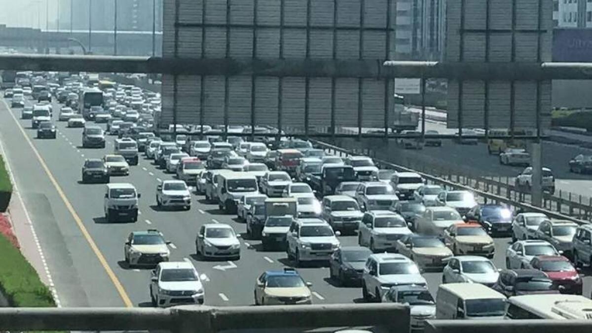 Accidents in Dubai, Sharjah cause heavy congestion, expect delays