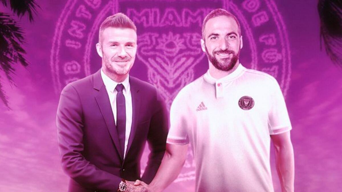 Gonzalo Higuain joins David Beckham's Major League Soccer outfit Inter Miami