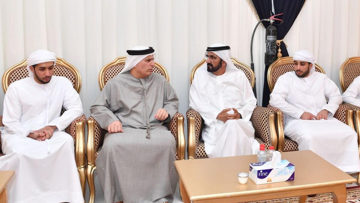  Mohammed condoles with RTA Dubai chief on sons death