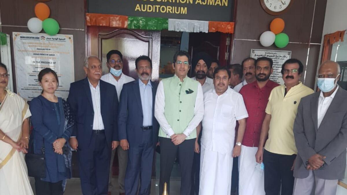 Consul General of India in Dubai, Dr Aman Puri inaugurated the upskilling session for blue collar workers organised by Indian Association Ajman in collaboration with Cromwell UK International Education at Indian association hall, Ajman. Photo: Twitter