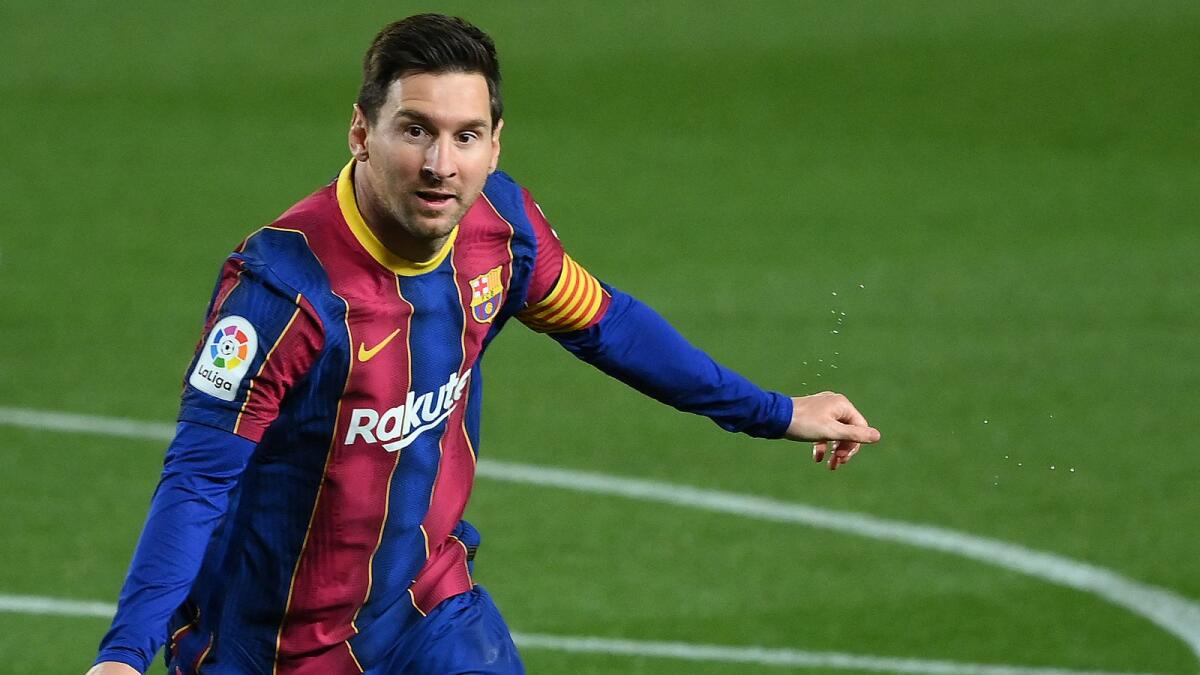 Barcelona's Argentinian forward Lionel Messi. (AFP)