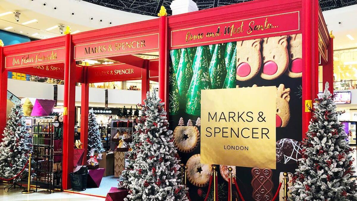 SANTA'S GROTTO - For those not able to make the trip to Lapland to see Santa, special arrangements have been made for him to come down to Marks &amp; Spencer’s, Dubai Marina Mall where he will meet and greet the young ones, and pose for pictures and hand out tasty treats from today.
