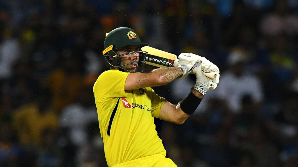 Australia's Glenn Maxwell plays a shot against Sri Lanka on Tuesday. — AFP