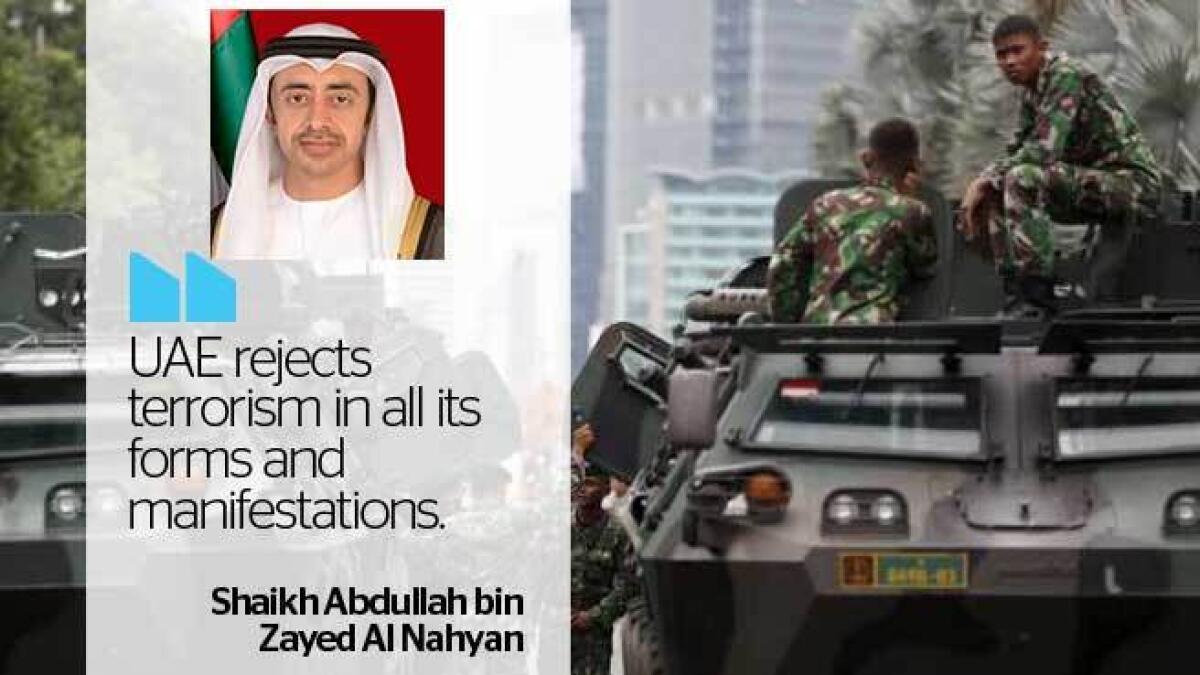 UAE FM Shaikh Abdullah condemns Istanbul blast