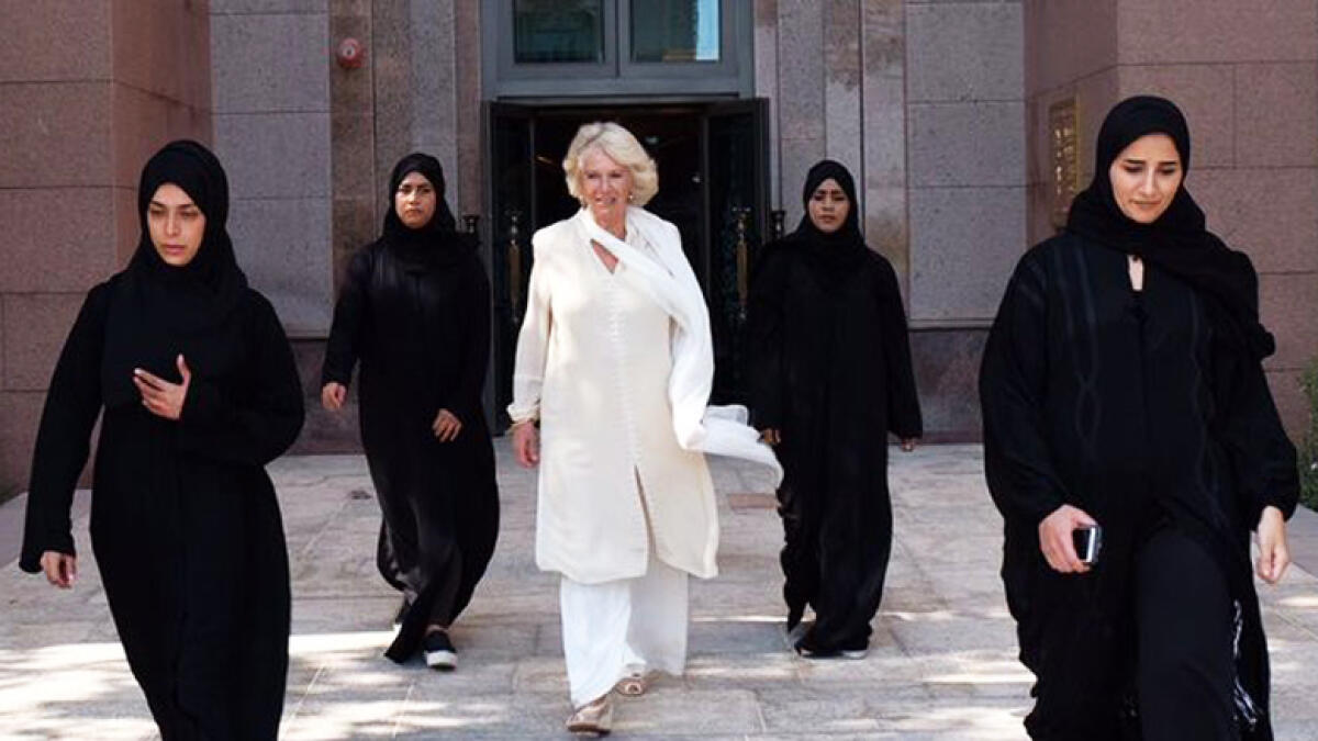 Emirati women guards for Prince Charles wife on UAE visit