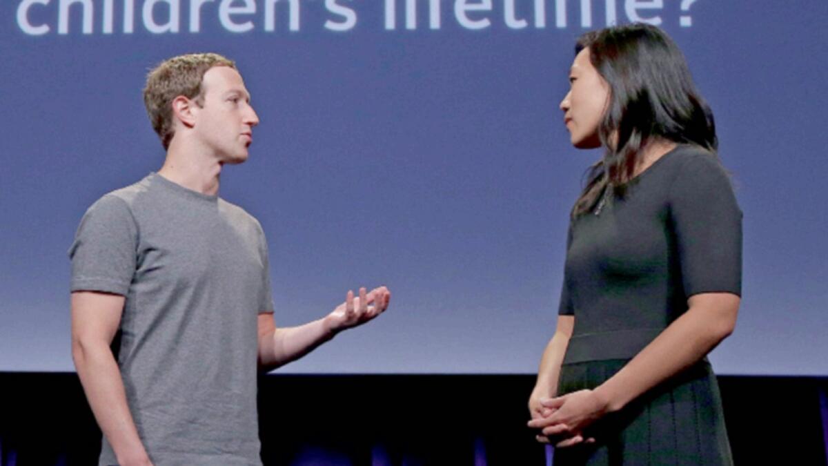 Mark Zuckerberg and wife Priscilla Chang. — AP file