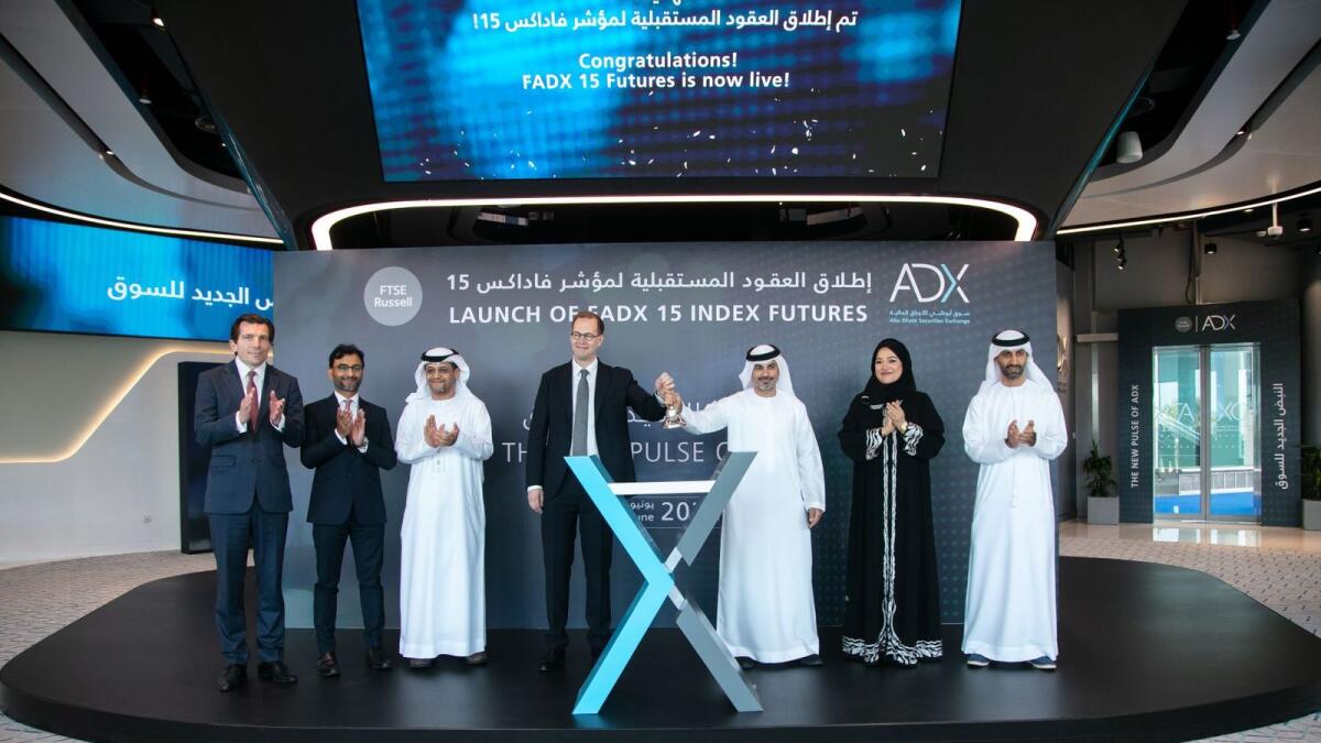 The introduction of FADX 15 futures will provide a new way for investors to trade equities listed on ADX’s main market, facilitating risk management for portfolio investors during periods of market volatility. — Supplied photo