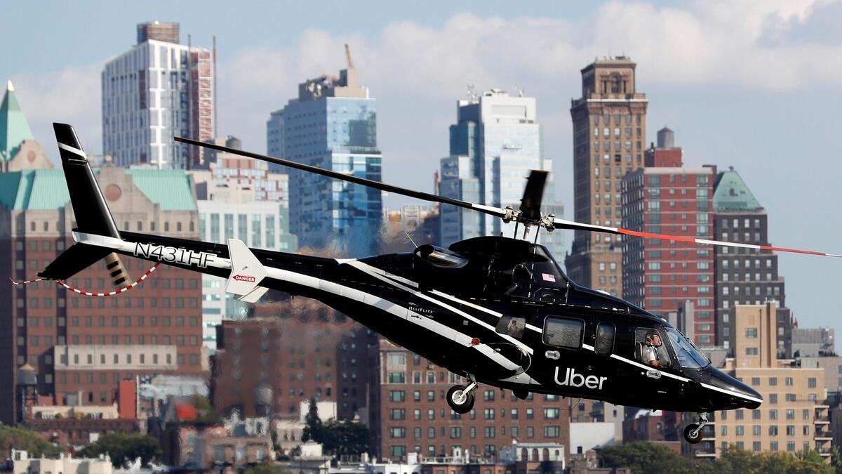 uber chopper taxi, uber taxi, viral cheap helicopter ride