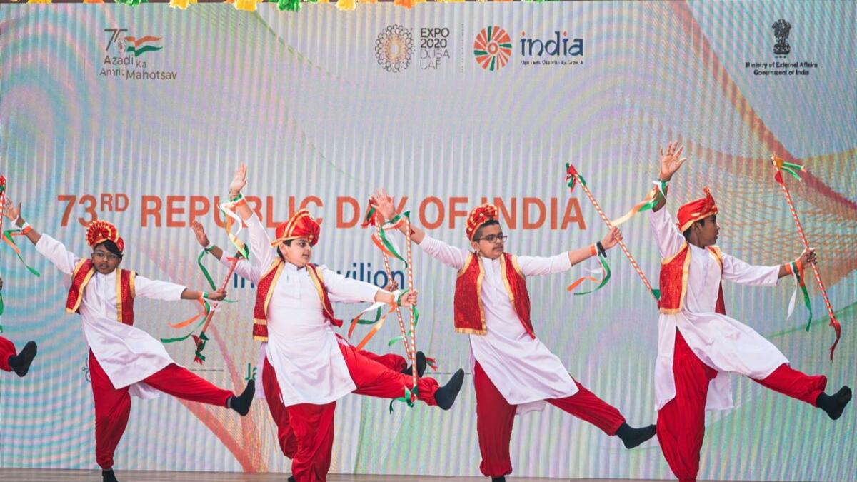 Indian Republic Day celebrations at Expo 2020 Dubai. Photo: Neeraj Murali