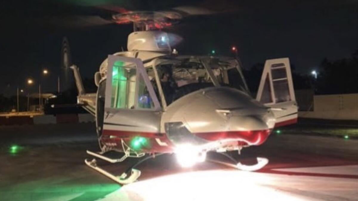 UAE Air Wing rescues boy injured in Sharjah accident