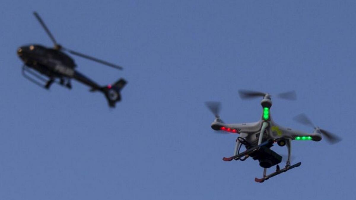 Video: Drone crashed helicopter in world first