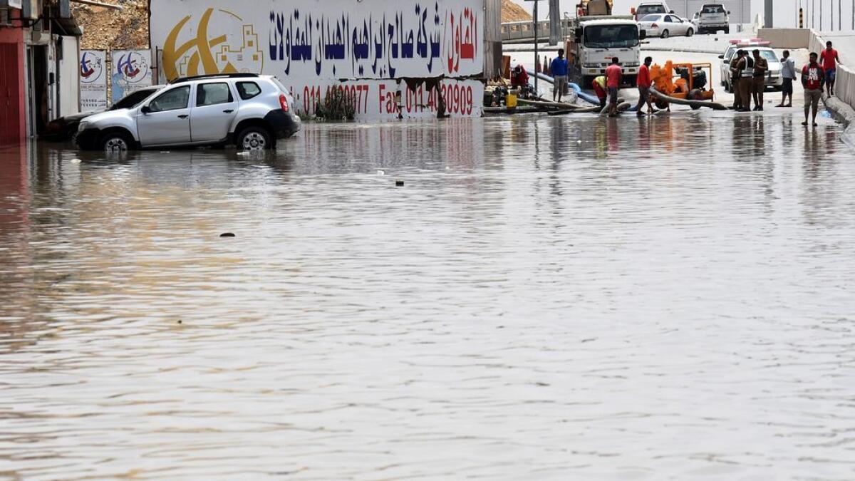 Two dead in Saudi floods; storms target Middle East