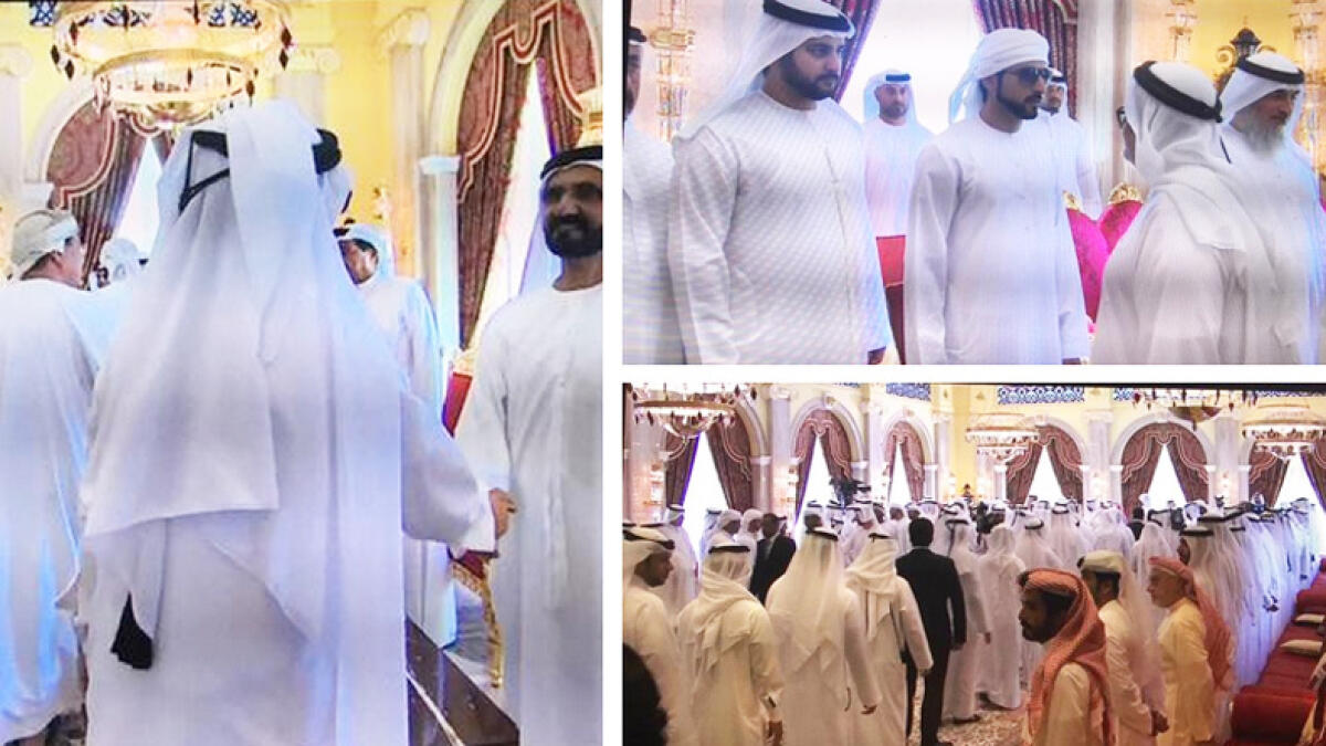 Shaikh Mohammed accepts condolences over death of his son late Shaikh Rashid at Zabeel Palace in Dubai