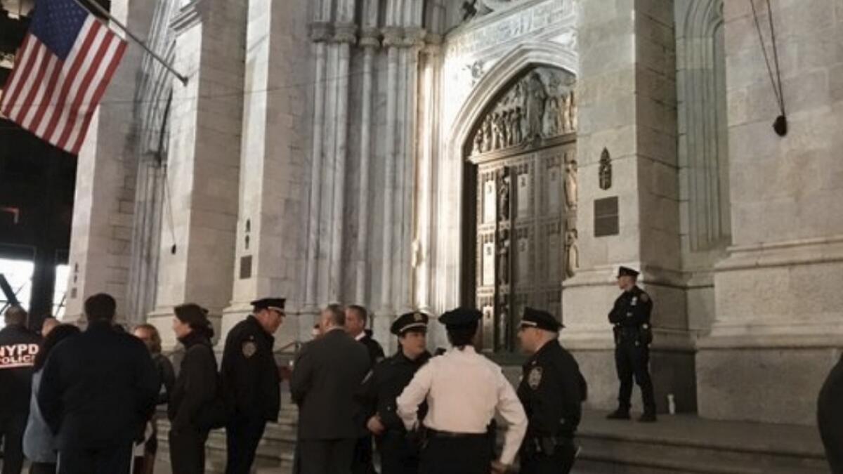 Man caught walking into New York cathedral with gas cans, lighters 