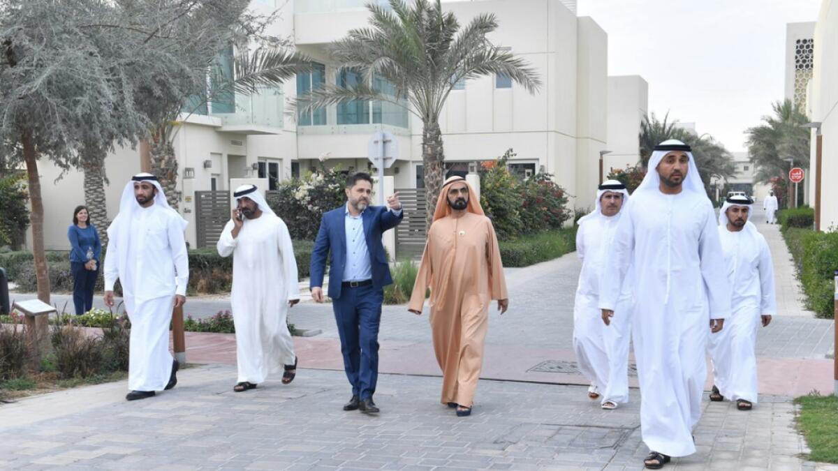 Sheikh Mohammed  visits Sustainable City in Dubai