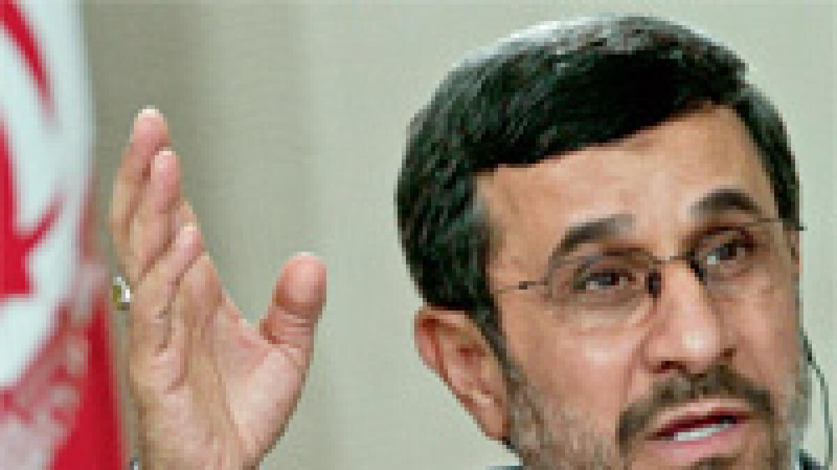 Ahmadinejad holds forth  on a new ‘world order’