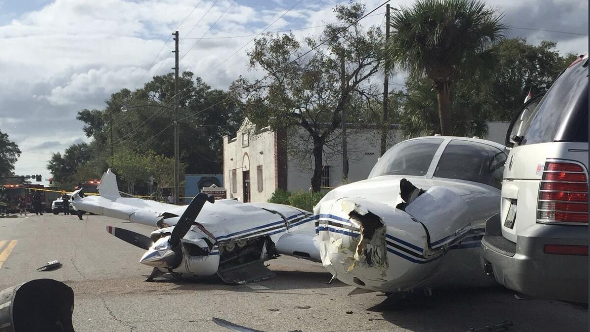  Video: Plane crash-lands on street in US, averts tragedy