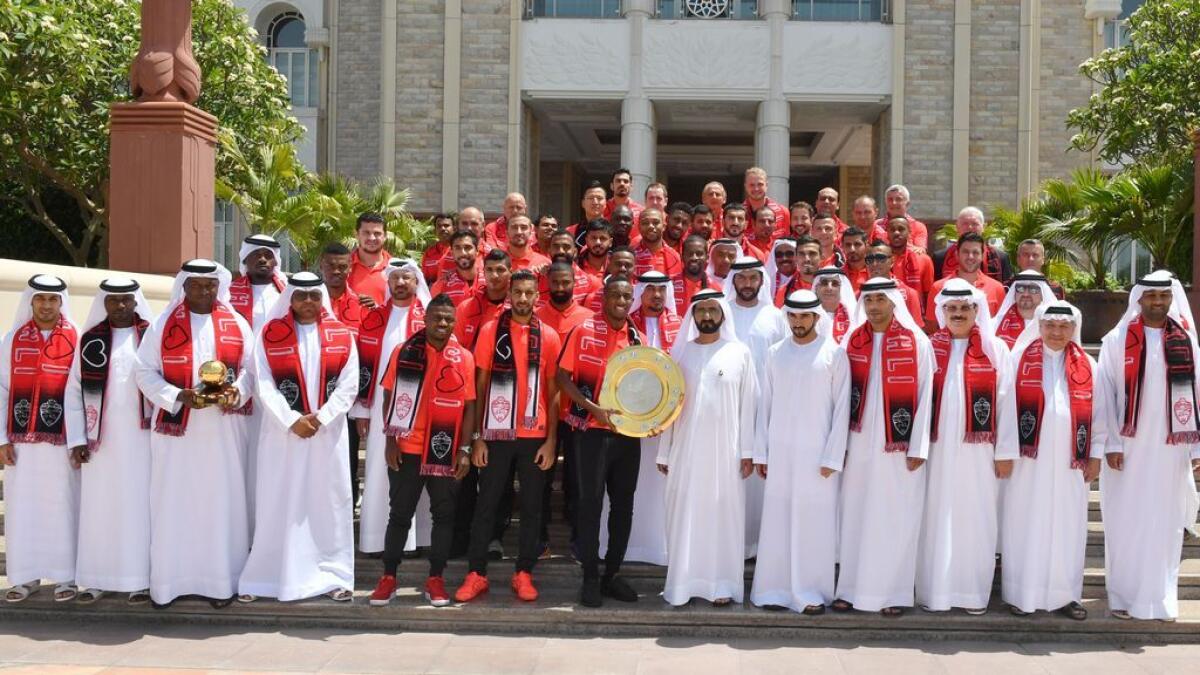 Shaikh Mohammed receives Al Ahli Clubs delegation