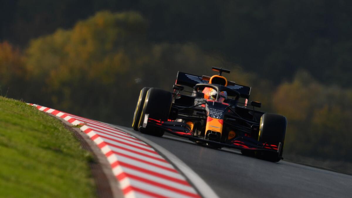 Red Bull's Max Verstappen during practice  at the Turkish GP. — Reuters