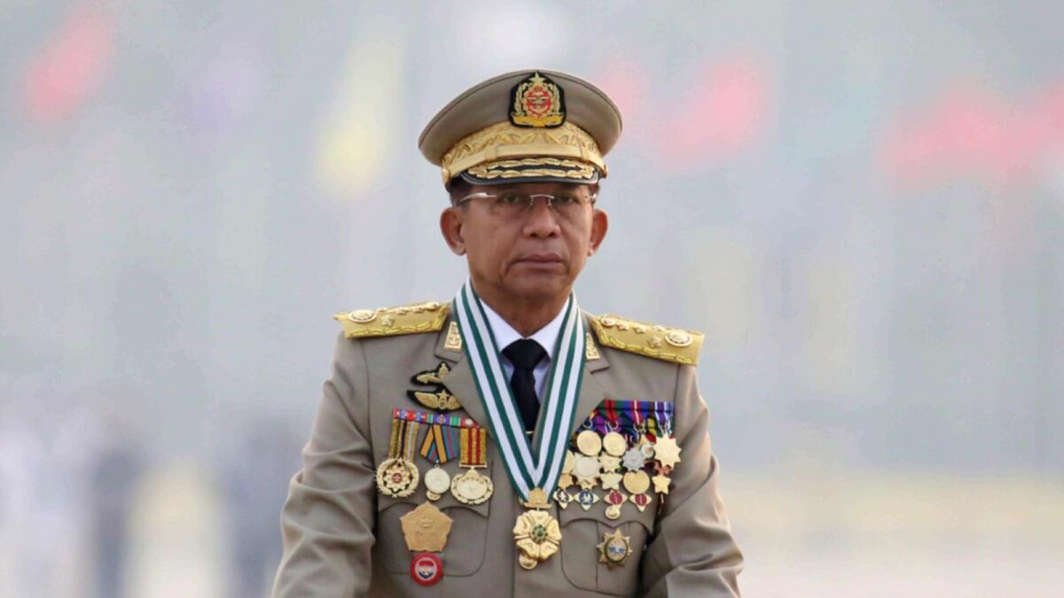 Myanmar's Commander-in-Chief Senior General Min Aung Hlaing. — AP file