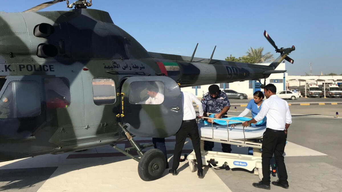 Rescue chopper saves man who fell ill atop UAE mountain