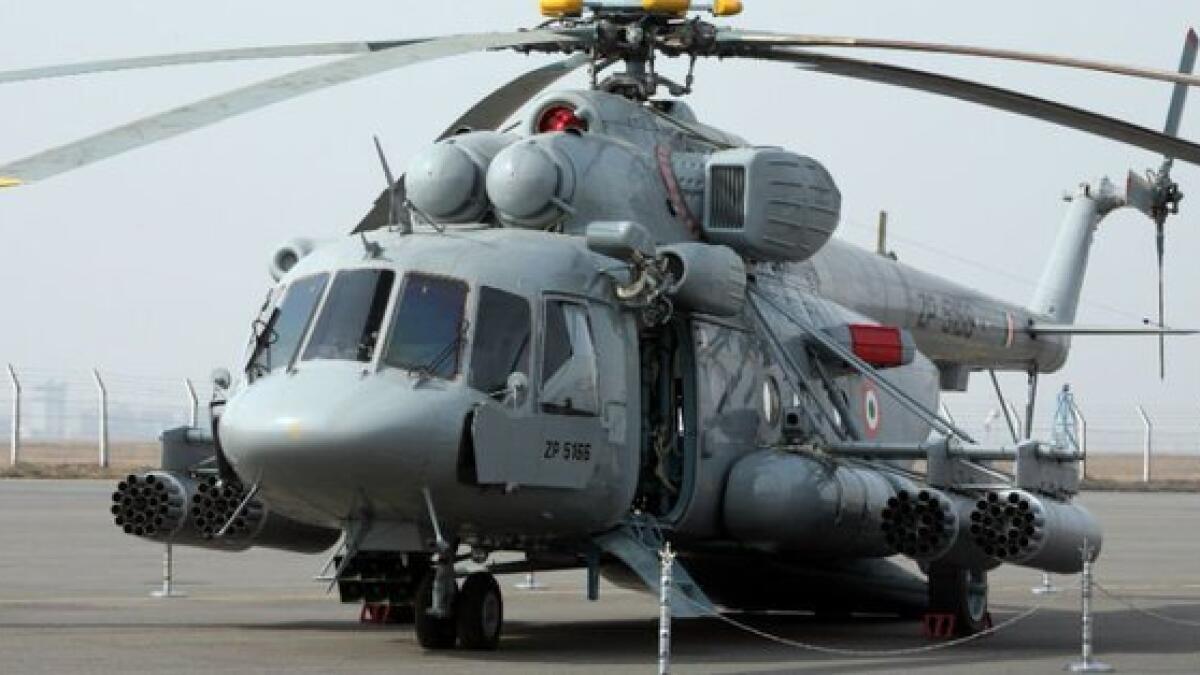 Seven killed as India military chopper crashes 