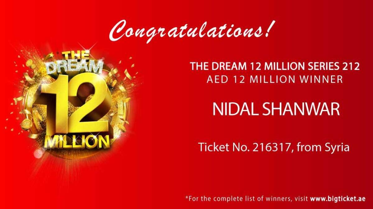 Shanwar won with ticket number 216317, which he had bought on January 29.