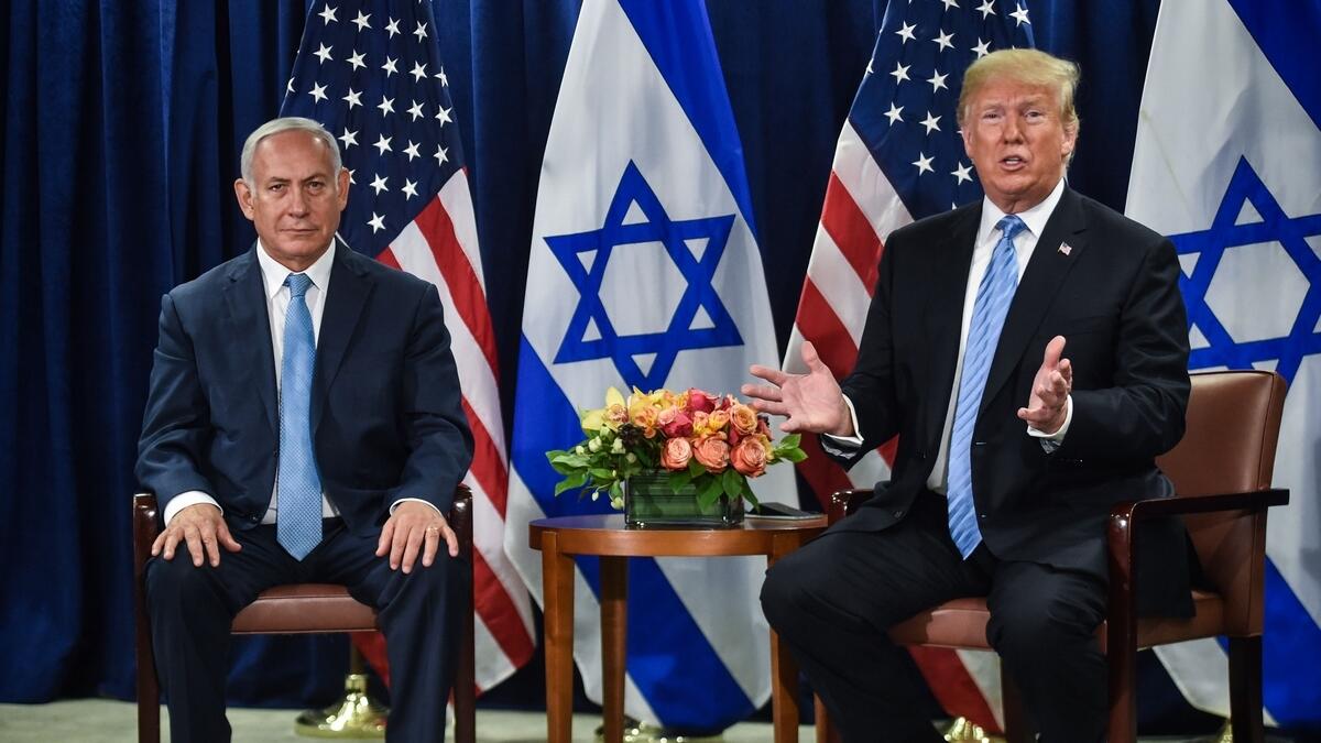 Trump backs separate states for Israel, Palestinians at UN