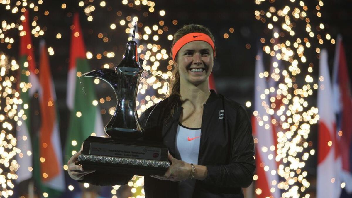Tennis: Svitolina beats Wozniacki to win Dubai title