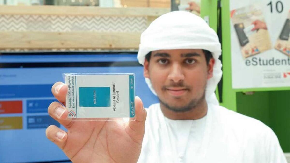 Khalifa A. Al Romaithi’s eStudent’ project uses personalised student access cards to track attendance at school.