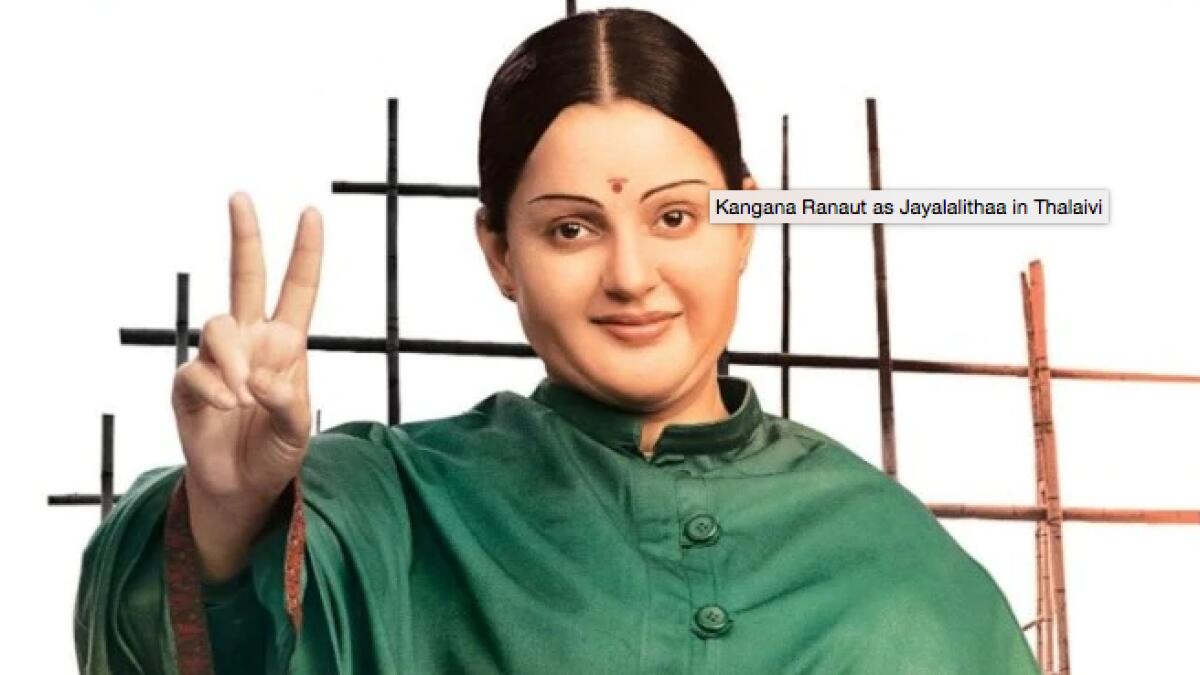 ThalaiviJune 26 will see actress Kangana Ranaut as late Tamil Nadu chief minister J. Jayalalithaa in Thalaivi. When the trailer for the trilingual dropped recently, there was a buzz with some taking to social media to comment that the prosthetics used was a distraction from the story.