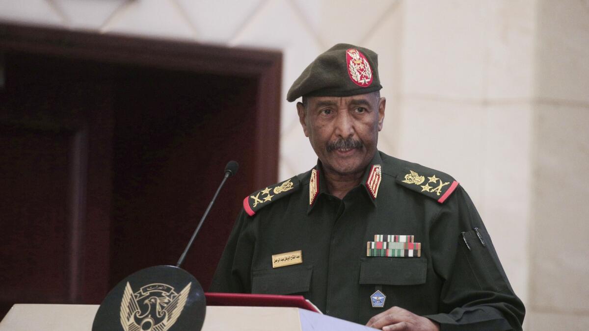 Sudan's Army chief Gen. Abdel Fattah Burhan. — AP file