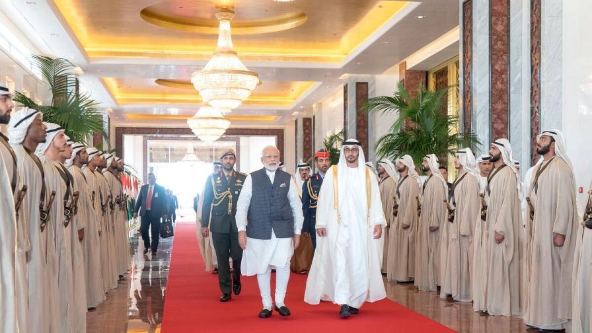  Abu Dhabi , UAE, Sheikh Mohamed, Dubai, India, Modi