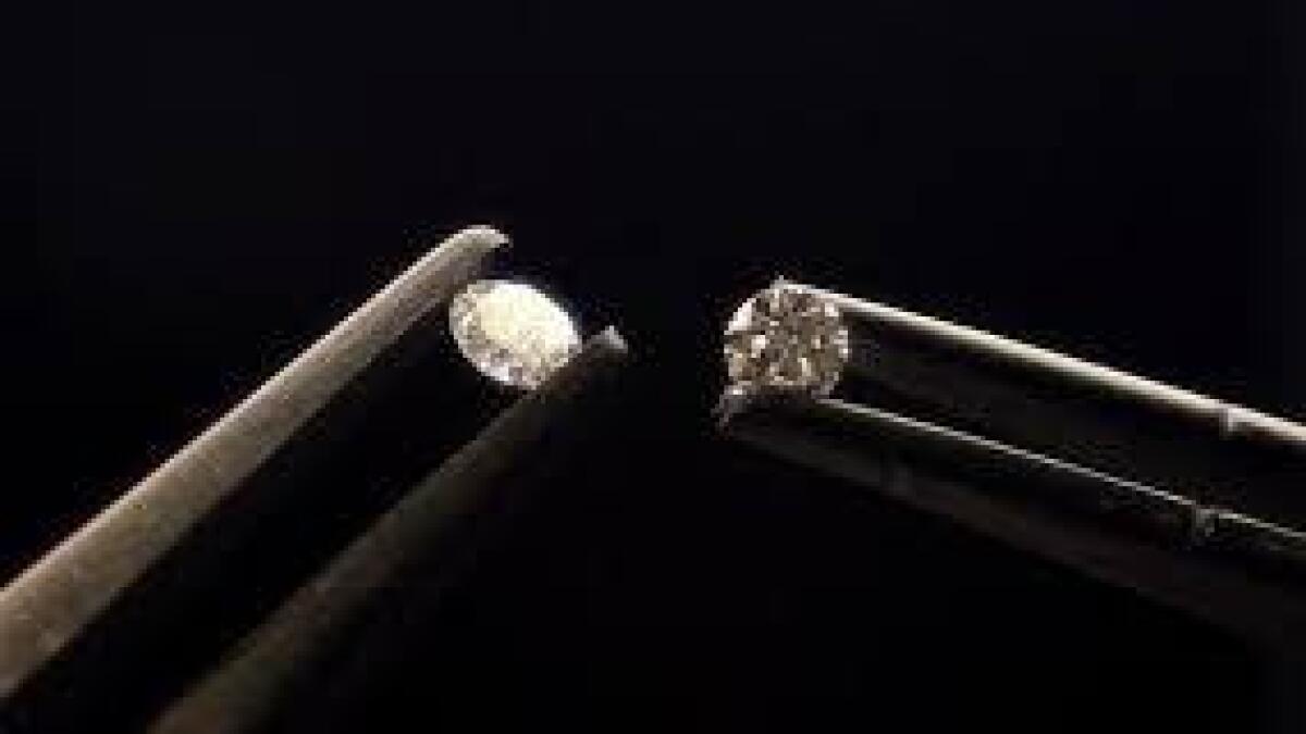 Commercial sparkle of man-made diamonds