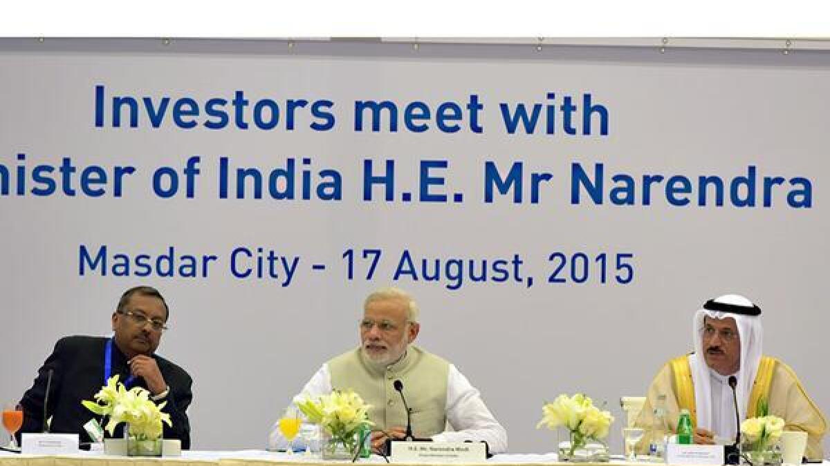 Modi presents $1 trillion investment opportunites in India to UAE 