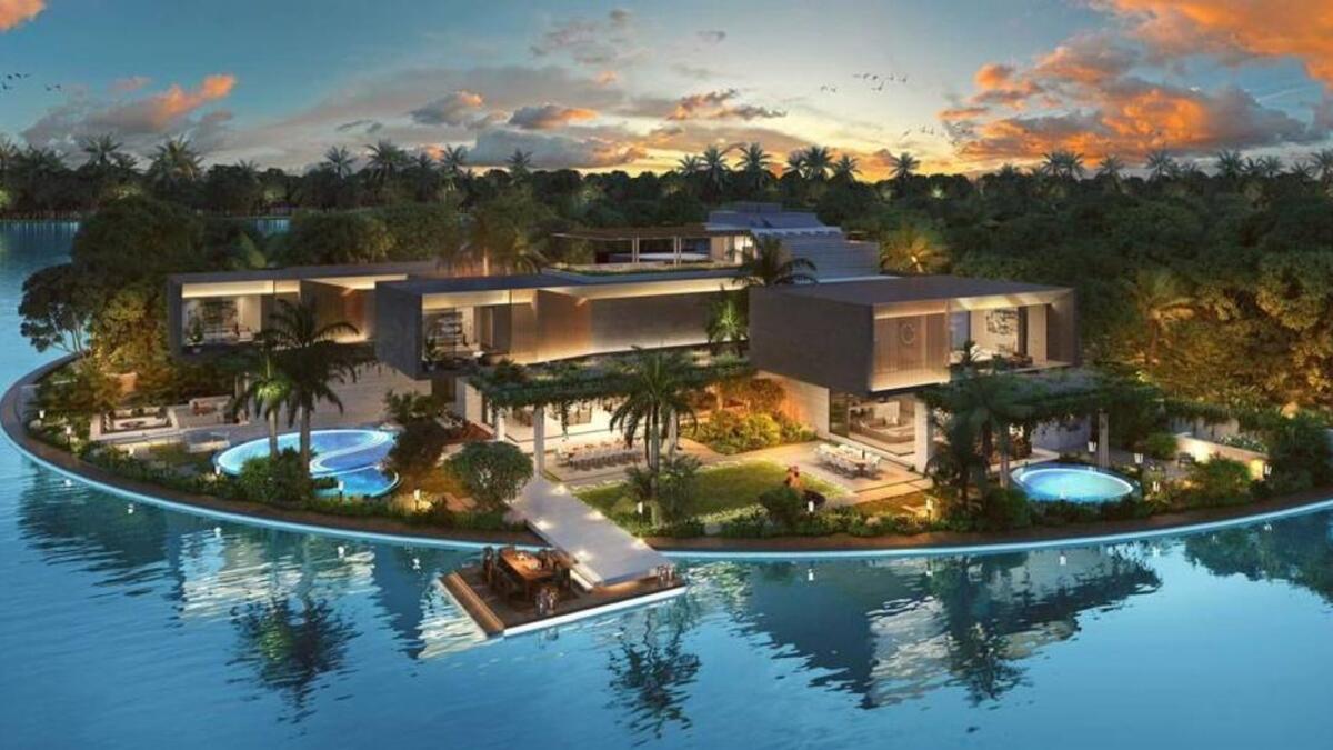 Lanai Island is one of two private islands at Tilal Al Ghaf, consisting of 13 luxury mansions. - Supplied photo