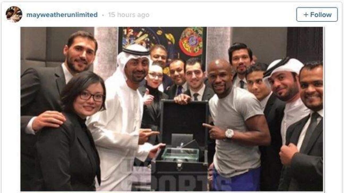 Floyd Mayweather buys $1.1 million watch in Dubai