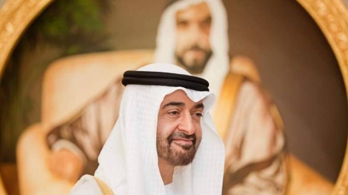 His Highness Sheikh Mohamed bin Zayed Al Nahyan, Crown Prince of Abu Dhabi and Deputy Supreme Commander of the Armed Forces.