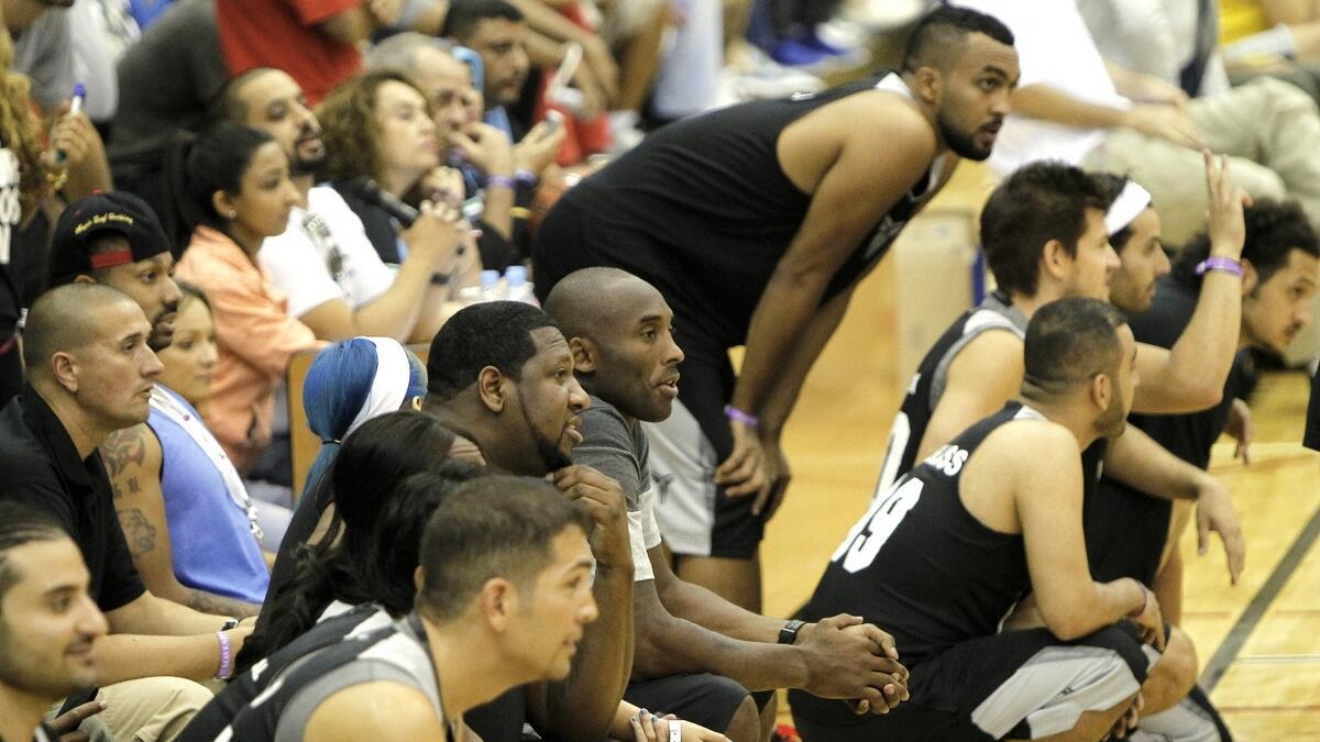 Kobe Bryant led Team Black Mamba as they battled the legends of Real Madrid basketball team.