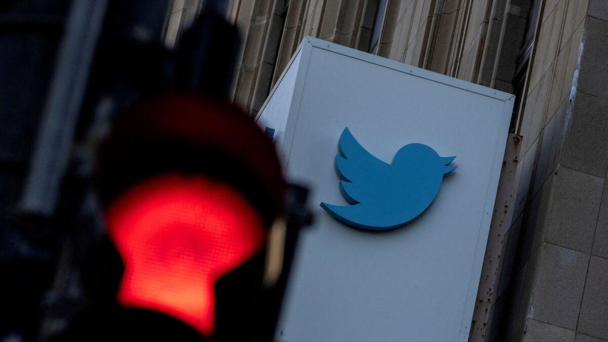 A view of the Twitter logo at its corporate headquarters in San Francisco, California. — Reuters file