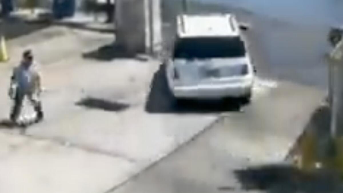 Video: Woman hits accelerator instead of brakes, plunges into river