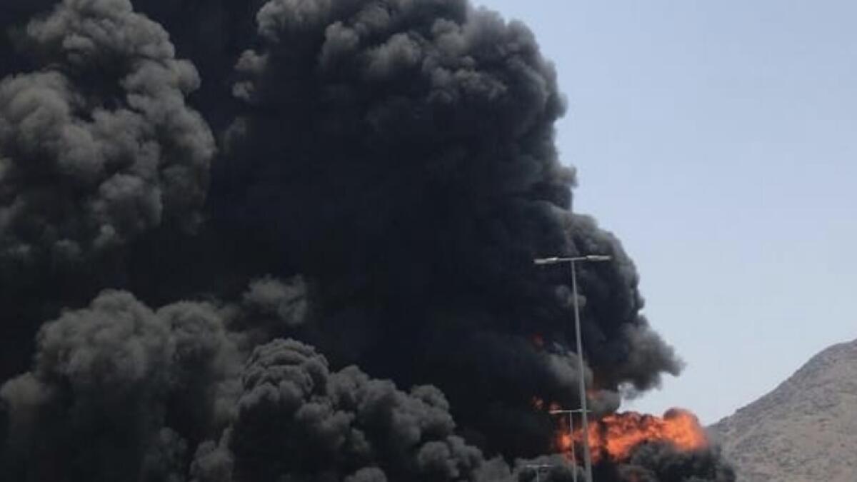 Photos: Fujairah fuel tanker fire put out in record time