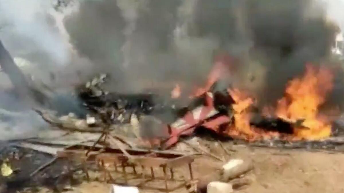 Video: Pilot dead as two planes crash while rehearsing in India
