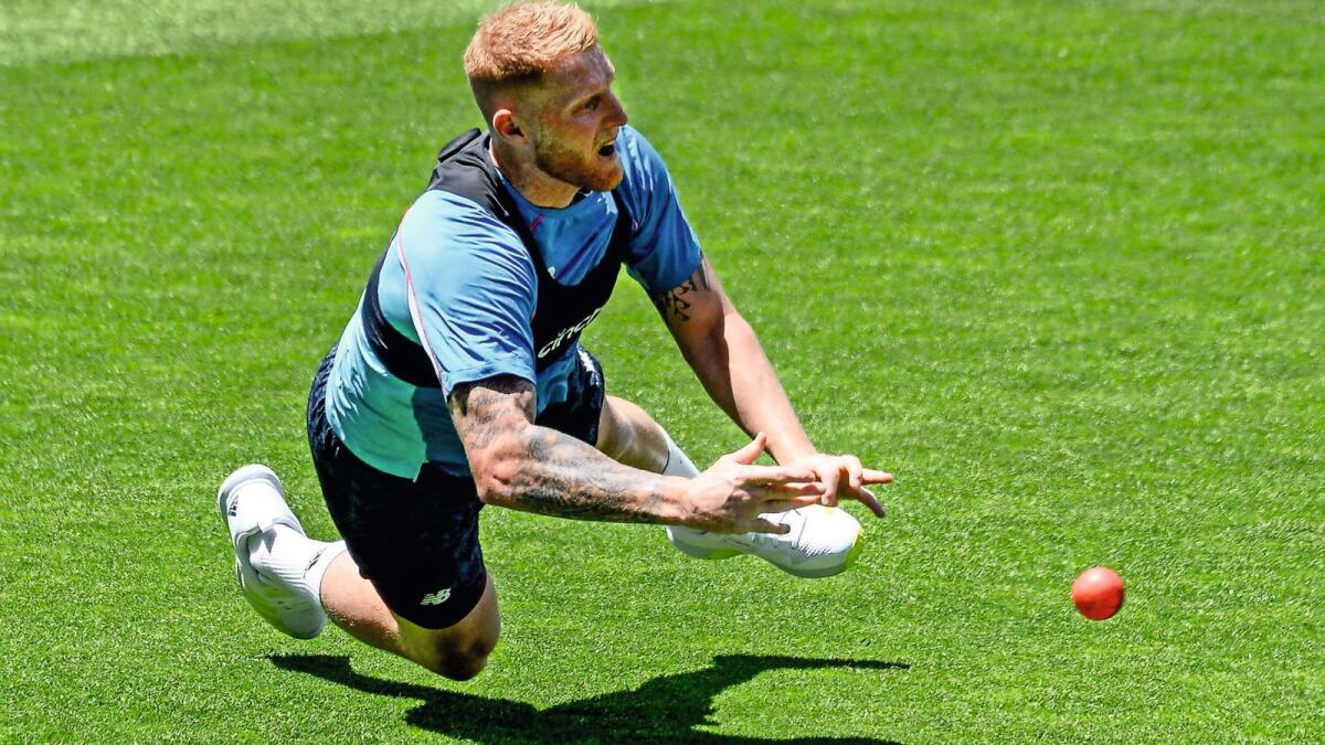 The talisman: England all-rounder Ben Stokes during a training session at the Adelaide Oval ahead of the second Ashes Test on Tuesday. — AFP